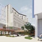 Artist’s impression of the hospital’s Emergency Department and drop-off area. Image courtesy of the NSW Government.